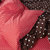 闺之恋家纺 纯棉活性波点四件套 双拼波点四件套 床笠款 适用于1.5米床(咖啡大红 2.2米被套款)第5张高清大图