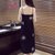 莉菲姿黑色刺绣吊带连衣裙女装夏季中长款韩版裙子雪纺复古长裙(黑色)第4张高清大图