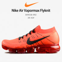 新款耐克运动鞋 男鞋 Nike Air Vapor Max 2018大气垫编织飞线网面透气跑步鞋 849558-992(红色 40.5)