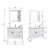 【新品上市】JOMOO九牧卫浴 现代欧式落地浴室柜组合 A1181 欧式落地 默认尺寸（付款后15天内发货）(白色)第4张高清大图
