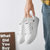 回力板鞋 小白鞋男士滑板鞋白色低帮透气潮流运动鞋39黑白 国美超市甄选第7张高清大图