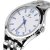 天王表商务男士手表石英表 休闲钢带手表复古时装男表 GS3669S(白色)第4张高清大图