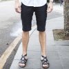 斯帕乐 SIPPARO 纯色 沉稳 时尚休闲 男士中裤 3215D2004 黑色 34(2.62尺)