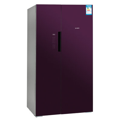博世(Bosch) KAN92S80TI 598升变频 风冷无霜 对开门冰箱(黑加仑紫色) 并联双循环 触摸按键控制