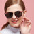 睿视明 Rezemen 2017夏季新款时尚箭头款偏光太阳镜驾驶墨镜偏光墨镜女款潮流眼镜(碎花紫)第5张高清大图