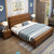 吉木多 橡胶木实木床新中式1.8米1.5米双人床经济型主卧婚床 颜色拍下备注(1.8*2米（雕花款） 单床)第4张高清大图