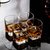 威士忌杯子6只套装洋酒杯玻璃酒杯 酒吧啤酒杯水杯茶杯加厚耐热(大方杯（280ML）1只装)第3张高清大图