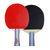 红双喜乒乓球拍 横直拍对拍训练娱乐两拍一球套装I型 国美超市甄选第7张高清大图