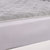 囍人坊 X法莱绒床笠式床垫保护套单件 保暖加厚珊瑚绒床罩席梦思保护罩(法莱绒银灰 120*200)第3张高清大图