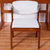 一米色彩 实木椅子 餐椅 电脑椅 北欧日式瑞斯椅 白色靠背软包现代简约(胡桃色 可拆洗坐垫)第5张高清大图