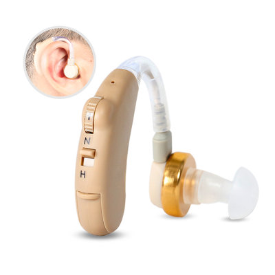 可孚 助听器健耳听V-185 耳背式老人助听器无线耳聋助听耳机赠送进口电池6颗