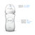 新安怡玻璃奶瓶宽口径240ml自带1月+奶嘴SCF673 婴儿仿母乳硅橡胶奶嘴进口第2张高清大图