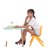 加厚儿童靠背椅子塑料家用小板凳幼儿园学习宝宝椅儿童塑料防滑凳(大号加厚红色+ 坐高29cm+脚套 默认)第5张高清大图