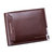 teemzone新品*钱包男牛皮男士短款钱包钱夹 休闲商务卡包Q370(棕色)第3张高清大图