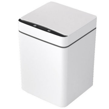 鸿济昌自动垃圾桶感应电池清洁机防臭开启关闭04(白色)
