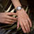 OLMA奥尔马瑞士原装进口镶钻镀金时尚女士石英手表D401.0809.003(白色 钢带)第4张高清大图
