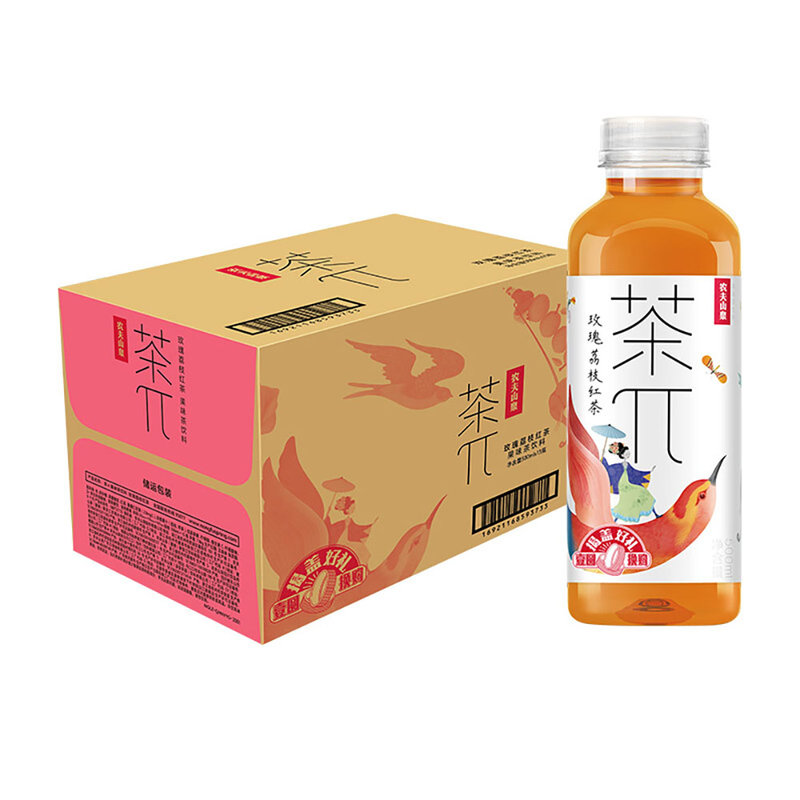 农夫山泉茶π茶派玫瑰荔枝红茶500ml15瓶整箱