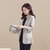 莉妮吉尔2016秋季新款时尚修身优雅纯色百搭七分袖单排扣西装外套(卡其色 XL)第4张高清大图