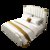 SKYMI 轻奢床 时尚简约床 港式双人床  婚床(米白色1.8米 床+床头柜*1)第5张高清大图