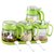 费凯丹玻璃调料罐储物瓶罐四件套装厨房多功能调味罐(绿色)第3张高清大图