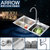 箭牌卫浴（ARROW）厨房水槽304不锈钢手工槽洗菜盆洗碗盆双槽套餐(AEHS804302r)第2张高清大图