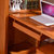 品尚美家 实木转角书桌 实木 电脑桌储物书柜书桌 连体书桌柜 现代简约中式书柜809 海棠第4张高清大图