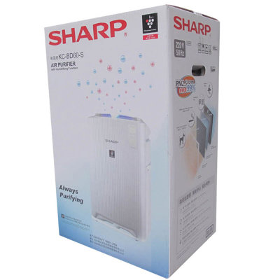 夏普(SHARP） KC-BD60-S 空气净化器 除甲醛除PM2.5除菌除烟尘加湿