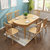 恒兴达 日式纯实木餐桌椅组合北欧全实木橡胶木长桌小户型4人桌餐厅家具(跳台餐桌-1.2米胡桃色 一桌四椅)第3张高清大图