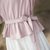 烟花烫苏白LYN2018春新款女装纯色收腰显瘦七分袖短款衬衫 和露(肉桂色 XL)第4张高清大图
