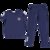 莉菲姿 夏季新款休闲百搭运动服卫衣套装女韩版时尚简约短袖长裤两件套潮(蓝色 XXXL)第5张高清大图