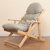 夏树 实木躺椅摇摇椅Y018(灰色 可拆洗（送脚踏）)第2张高清大图