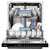 老板(ROBAM) WQP12-W735 钢化玻璃 嵌入式 洗碗机第5张高清大图