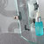 凯鹰欧式钢化玻璃置物柜储物收纳柜卫浴镜柜浴室边柜(多色可选)GC100(超炫白（左开门）)第5张高清大图