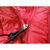瓦里安雷DF-107女款新款貉子帽毛防水羽绒服（红色）（L码）第4张高清大图