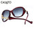 卡莎度(CASATO) 太阳镜时尚个性大框潮 防紫外线太阳镜 墨镜56124(珠光红)第4张高清大图