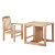 好乐宝多功能全实木餐椅AM108(小方格)第3张高清大图