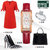 劳士顿（ROSDN）天资系列镶钻女表 专柜*皮带时尚防水石英女士手表(3203红色款)第4张高清大图
