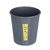 无盖垃圾桶纸篓垃圾筒厨房卫生间办公室废纸篓小号垃圾桶清洁桶 灰色清洁桶第2张高清大图