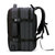 双肩包男士大容量背包笔记本电脑包多功能旅行包(黑色)第5张高清大图