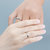 金一钻石戒指18K金情侣对戒素圈结婚求婚钻戒男女戒指 需定制第4张高清大图