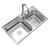 华帝卫浴 304不锈钢水槽 洗菜盆套装 H-A2024(76)-R.1D水槽第2张高清大图