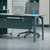 艾诺狄斯 现代简约工作台办公桌椅组合办公卡座单人位办公家具1.6米(胡桃色双人位)第3张高清大图