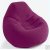 美国INTEX68584 粉紫喷花条纹植绒单人靠背懒骨头充气沙发 本款第5张高清大图