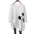 SUNTEK春装2022年新款白色长袖T恤女宽松叠穿内搭中长款卫衣打底衫(2XL 简画熊)第5张高清大图