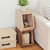爱丽思IRIS 带盖环保木质收纳柜组合柜简易书柜置物柜STB(STB-200茶色)第5张高清大图