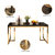 银卧现代简约餐桌椅组合 小户型饭桌家用长方形餐桌不锈钢后现代餐桌(白色 1.4米一桌六椅)第5张高清大图