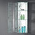 凯鹰欧式钢化玻璃置物柜储物收纳柜卫浴镜柜浴室边柜(多色可选)GC100(超炫白（左开门）)第3张高清大图