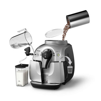 飞利浦（Philips） HD8652家用全自动咖啡机一键卡布奇诺现磨咖啡机