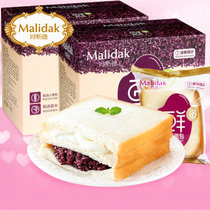 玛呖德紫米面包黑米夹心奶酪切片三明治蛋糕营养早餐零食品整箱*2