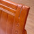木巴现代简约中式橡胶木床1.8米 中式古典橡胶木实木床双人床(胡桃色c205 默认)第5张高清大图
